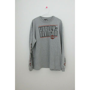Harley Davidson XL Gray Long Sleeve T-Shirt Timpanogos Lindon, UT